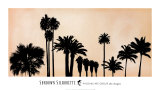 Silhouette bei Sonnenuntergang Kunstdruck von John Douglas