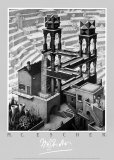 Waterfall Print by M. C. Escher