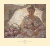 Sentada con la Sombrilla Prints by Jose Royo