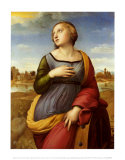 Sainte-Catherine d'Alexandrie Affiches par Raphael 