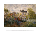 Le jardin de l'Artiste à Argenteuil Posters par Claude Monet