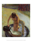 Nu accroupi dans la baignoire Poster par Pierre Bonnard