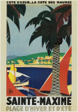 Sainte-Maxime Affiche par Roger Broders