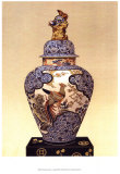 Oriental Blue Vase I Print