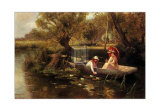 Sur la Tamise Art par Ernest Walbourn