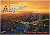 Kerne Erickson - Paris Üzerinde - Reprodüksiyon Kerne Erickson - Paris Üzerinde - Reprodüksiyon
