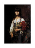 La chica de las flores Láminas por Alexei Alexeivich Harlamoff La chica de las flores Láminas por Alexei Alexeivich Harlamoff