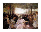 Avenue du bois de Boulogne Poster par Albert Marie Dagnaux
