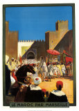 Le Maroc par Marseille Affiches par Maurice Romberg