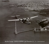 Primer viaje, China Clipper, San Francisco, California, 1935 Pósters por Clyde Sunderland Primer viaje, China Clipper, San Francisco, California, 1935 Pósters por Clyde Sunderland