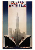 Cunard Affiches par A. Roquin