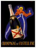 Champagner "De Castellane" Poster von Robert Falcucci