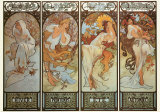 Pory roku Reprodukcje autor Alphonse Mucha Pory roku Reprodukcje autor Alphonse Mucha
