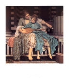 La lección de música, 1877 Láminas por Frederick Leighton