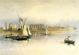 Ruines près de Louqsor Art par David Roberts