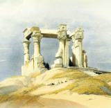 Temple Of Wady Kardassy Pósters por David Roberts