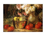 Still Life with Fruits and Flowers Art by Jean Laudry