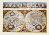 World Map Prints by Willem Janszoon Blaeu