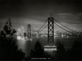 Most Bay Bridge w zatoce San Francisco, Kalifornia 1935 (San Francisco Bay Bridge, California 1935) Plakaty Most Bay Bridge w zatoce San Francisco, Kalifornia 1935 (San Francisco Bay Bridge, California 1935) Plakaty