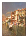 Le Grand Canal, Venise Affiche par Rubens Santoro