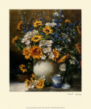 Sunflowers and Daisies Prints by F. Janca