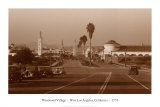 Westwood Village, West Los Angeles, California, 1937 Poster