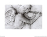 Angel with Trumpet Print by Lilo Raymond