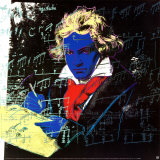 Beethoven, Yellow Book Poster van Andy Warhol Beethoven, Yellow Book Poster van Andy Warhol