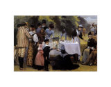 Wimbledon Tennis Party Poster by Edward Frederick Brewtnall
