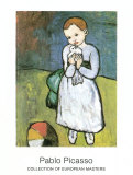 L'enfant à la colombe (1901) Affiches par Pablo Picasso
