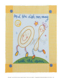 And the Dish Ran Away Prints by Sophie Harding
