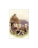 Highland Cottage Posters by Myles Birket Foster