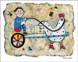 Driving the Sulky Poster by Barbara Olsen