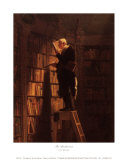 The Bookworm Print by Carl Spitzweg