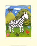 Zara the Zebra Láminas por Sophie Harding Zara the Zebra Láminas por Sophie Harding