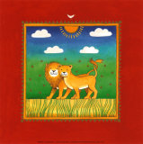 Löwen Kunstdrucke von L. Edwards
