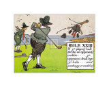 Rules Of Golf - Rule XXIII Pósters por C. Crombie
