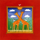 Giraffe Poster by L. Edwards