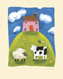 Ferme rose Posters par Sophie Harding