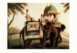 Indian Elephants II Poster