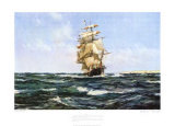 Up Channel, the Lahloo Prints by Montague Dawson