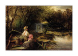 Young Anglers Prints by Charles James Lewis
