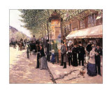 On the Boulevard Posters by Jean Béraud