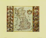 Isole britanniche Poster di Joan Blaeu Isole britanniche Poster di Joan Blaeu