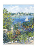 White Boat Art by T. Forgione