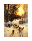 Bei Sonnenuntergang Poster von Joseph Farquharson
