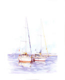 The Moorings Poster by Louis Gavotto