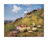 Oveja en la ladera de una colina Arte por Sir William Llewellyn Oveja en la ladera de una colina Arte por Sir William Llewellyn