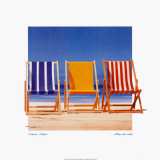 Bandes d'été Poster par B. Walsh
