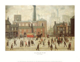 Retour à la maison en venant du moulin Affiches par Laurence Stephen Lowry
